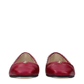 Pink Leather Ballet Flats
