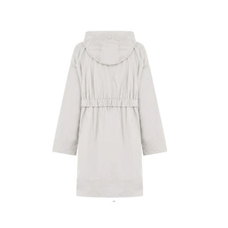 Gray Elastane Coat
