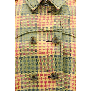 Multicolor Polyester Trench Coat