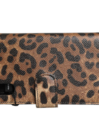 Flip Cover Brown Leopard Crystal iPhone X - XS Case