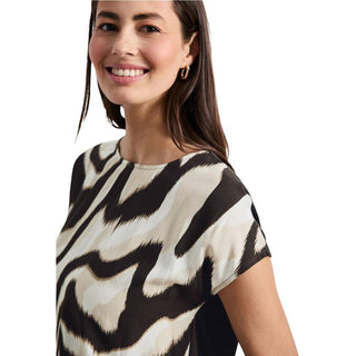 Brown Viscose T-Shirt