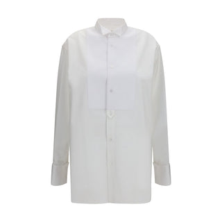 Camisa de vestir blanca de algodón