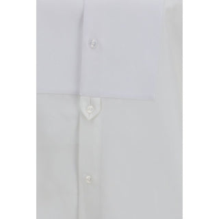Camisa de vestir blanca de algodón