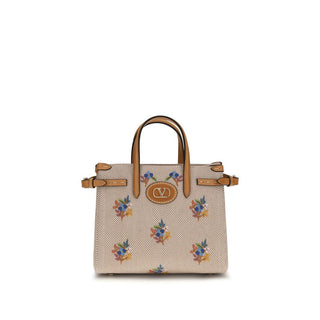 Beige Cotton Handbag