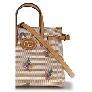 Beige Cotton Handbag
