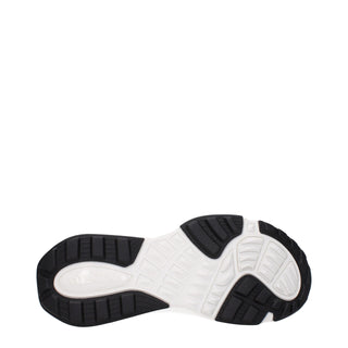 White Fabric Athletic Sneakers