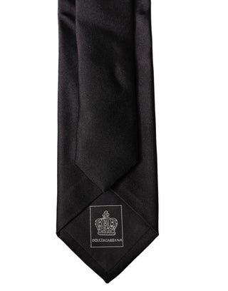 Corbata de hombre ajustable ancha de seda satén negra lisa
