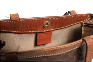 Macadam Canvas Shoulder Tote Bag