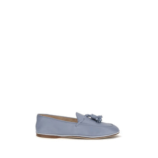 Blue Calf Leather Bos Taurus Slip-On Loafers