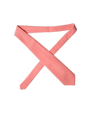 Corbata ajustable para mujer de poliéster rosa coral atada