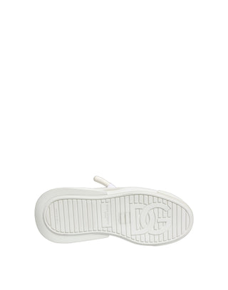White Calfskin Leather Low Top Sneakers Shoes