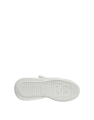 White Calfskin Leather Low Top Sneakers Shoes