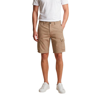 Beige Cotton Bermuda Shorts