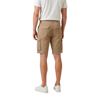 Beige Cotton Bermuda Shorts