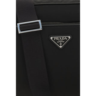 Black Recycled Polyamide Shoulder Bag