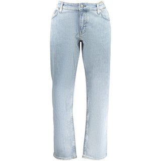 Azzurro Cotone Uomo Jeans