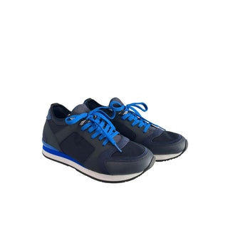 Blue Rubber Men Sneaker