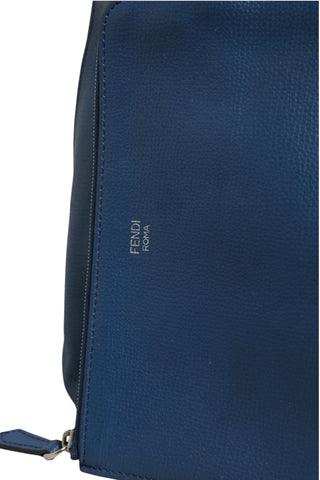 Bolso tote de cuero azul marino para compras