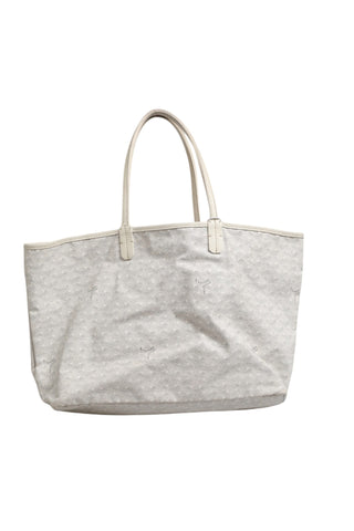 Saint Louis PM Tote Bag in Goyardine Canvas White