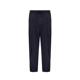 Blue Elastane Casual Pants