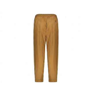 Brown Elastane Casual Pants