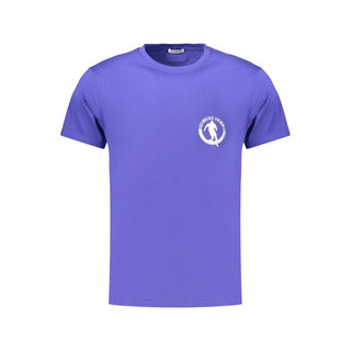 Blue Cotton Men's T-Shirt