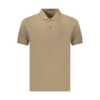 Brown Cotton Men's Polo Shirt