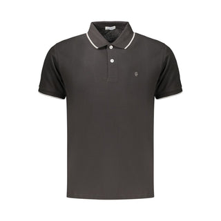 Black Cotton Men's Polo