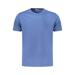 Blue Cotton Men's T-Shirt