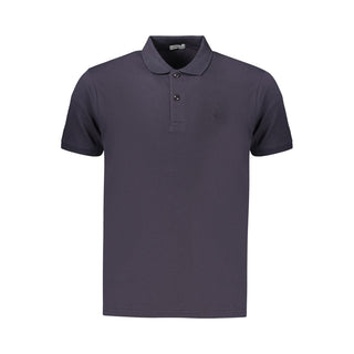 Blue Cotton Men's Polo
