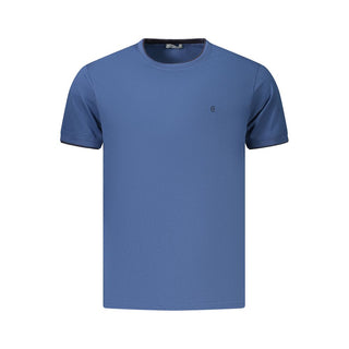 Blue Cotton Men's T-Shirt