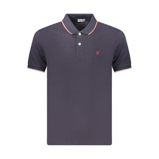Blue Cotton Men's Polo