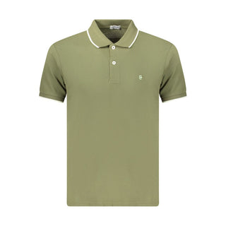 Green Cotton Men's Polo