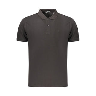 Black Cotton Men's Polo Shirt