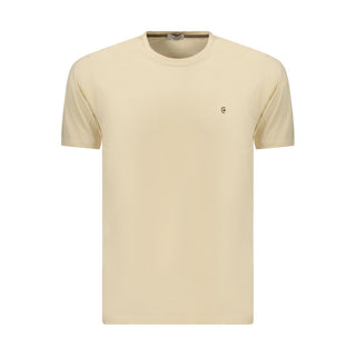 Beige Cotton Men's T-Shirt