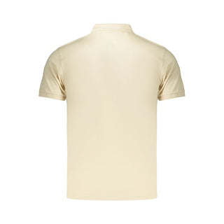 Beige Cotton Men Polo