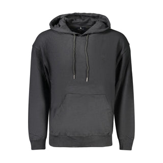 Sudadera de algodón negra para hombre