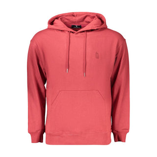 Sudadera para hombre de algodón rojo
