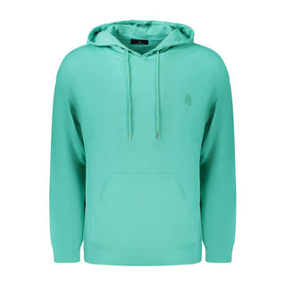 Sudadera verde de algodón para hombre