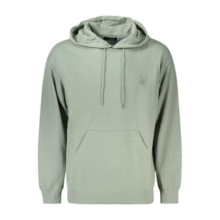 Sudadera verde de algodón para hombre