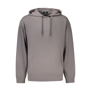 Sudadera gris de algodón para hombre