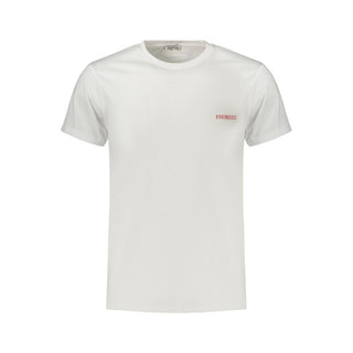 White Cotton Mens T-Shirt