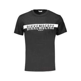 Black Cotton Men's T-Shirt
