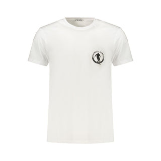 White Cotton Men's T-Shirt
