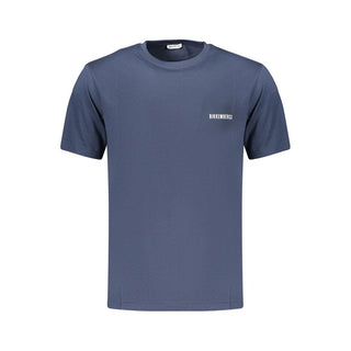 Blue Cotton Men's T-Shirt