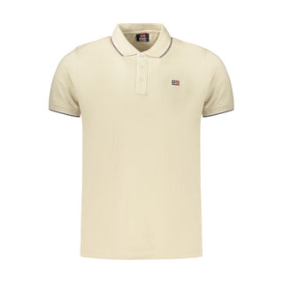 Beige Cotton Men's Polo