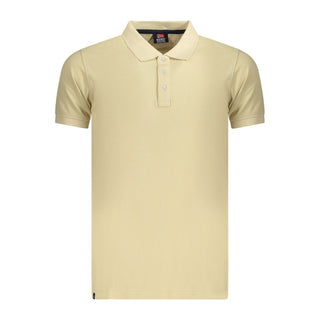 Polo de algodón beige para hombre