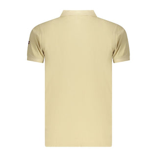 Polo de algodón beige para hombre