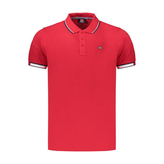 Polo rojo de algodón para hombre