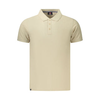 Polo de algodón beige para hombre